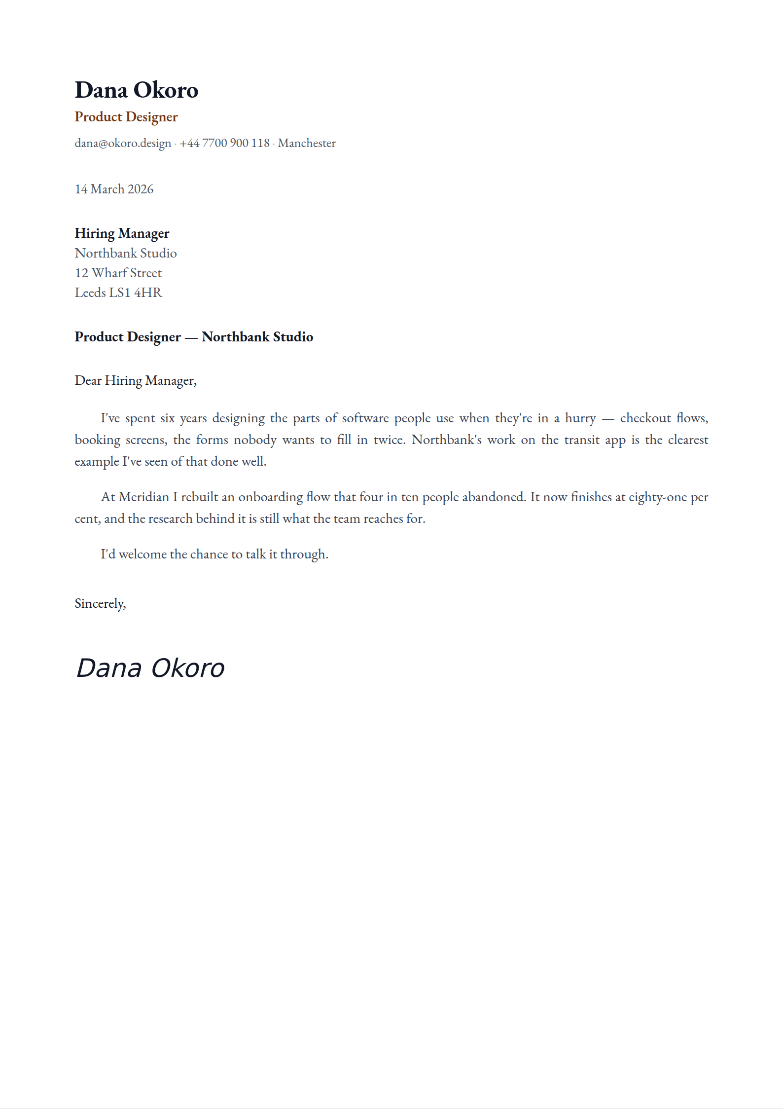 Amanuensis cover letter template