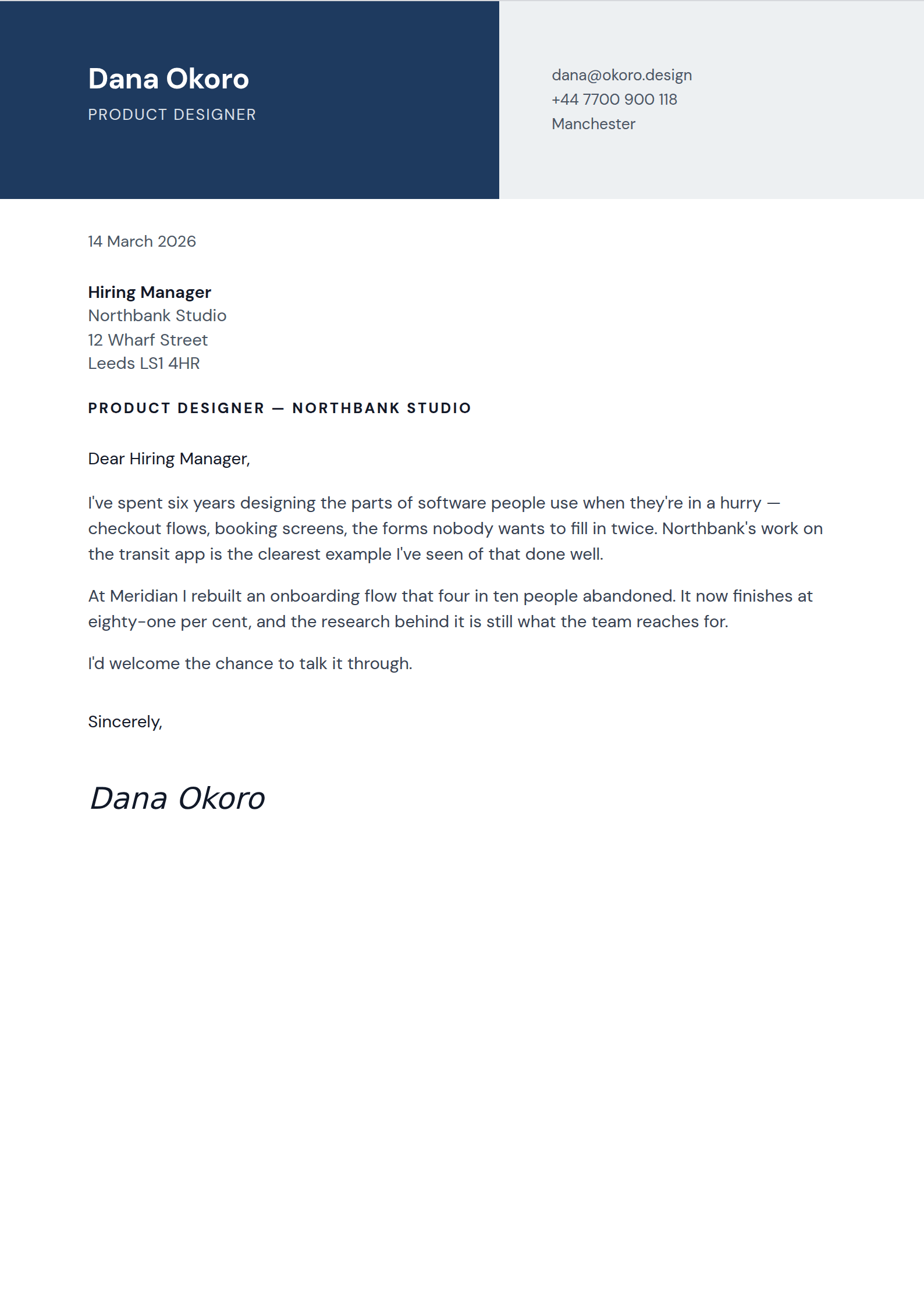 Concord cover letter template