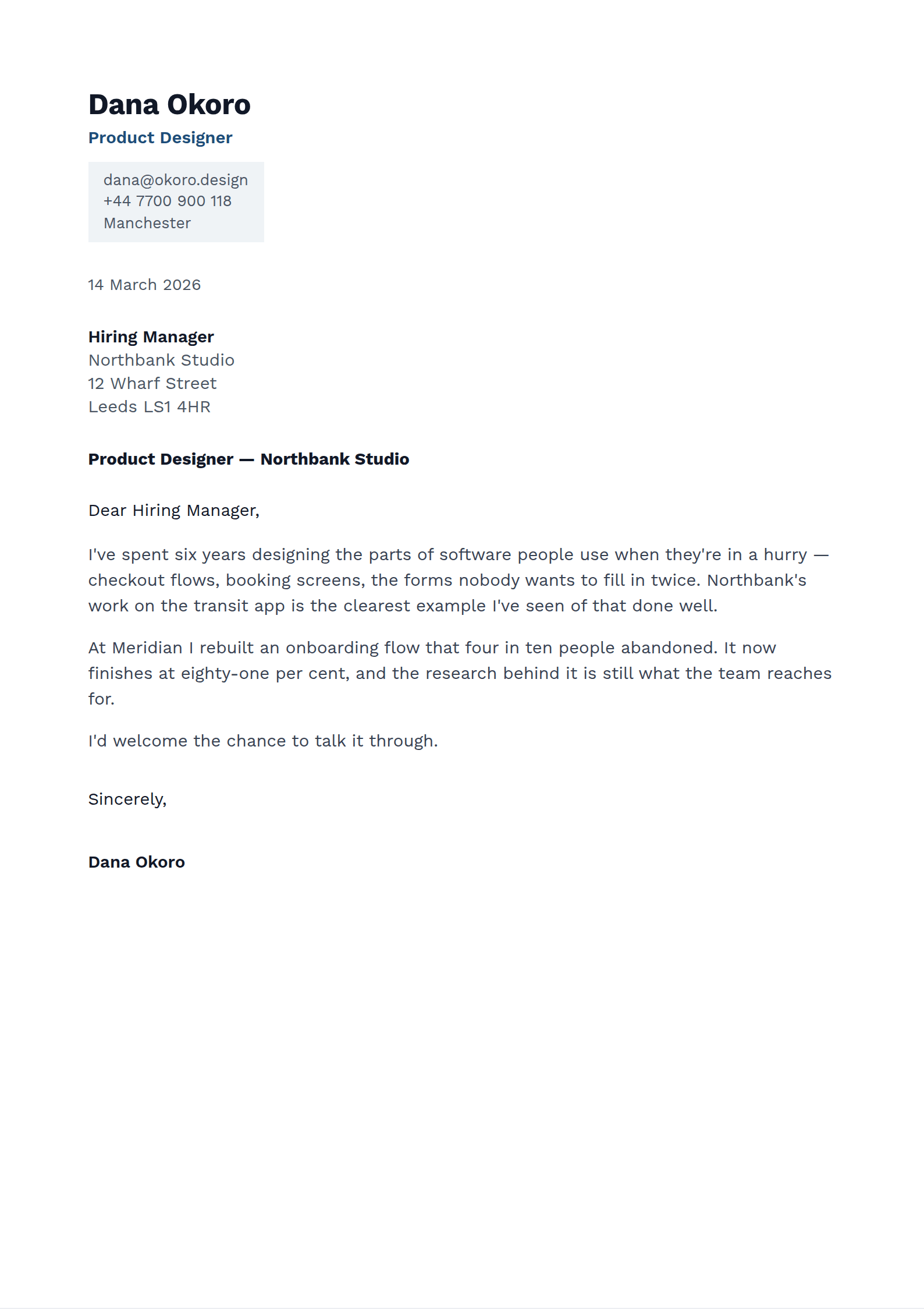 Secretary cover letter template