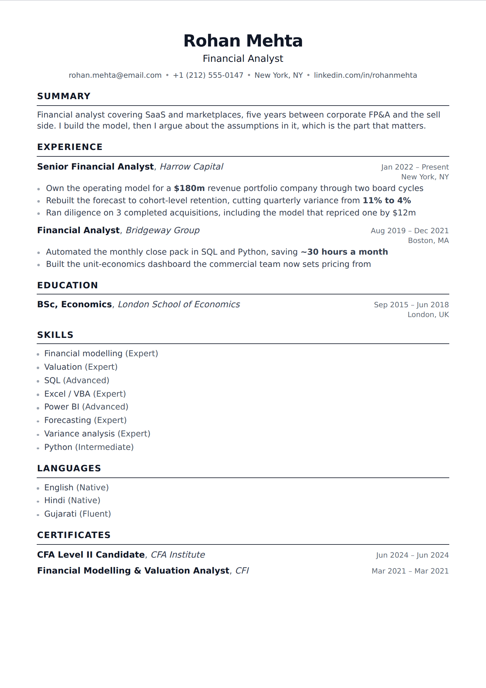 Aspen resume and CV template