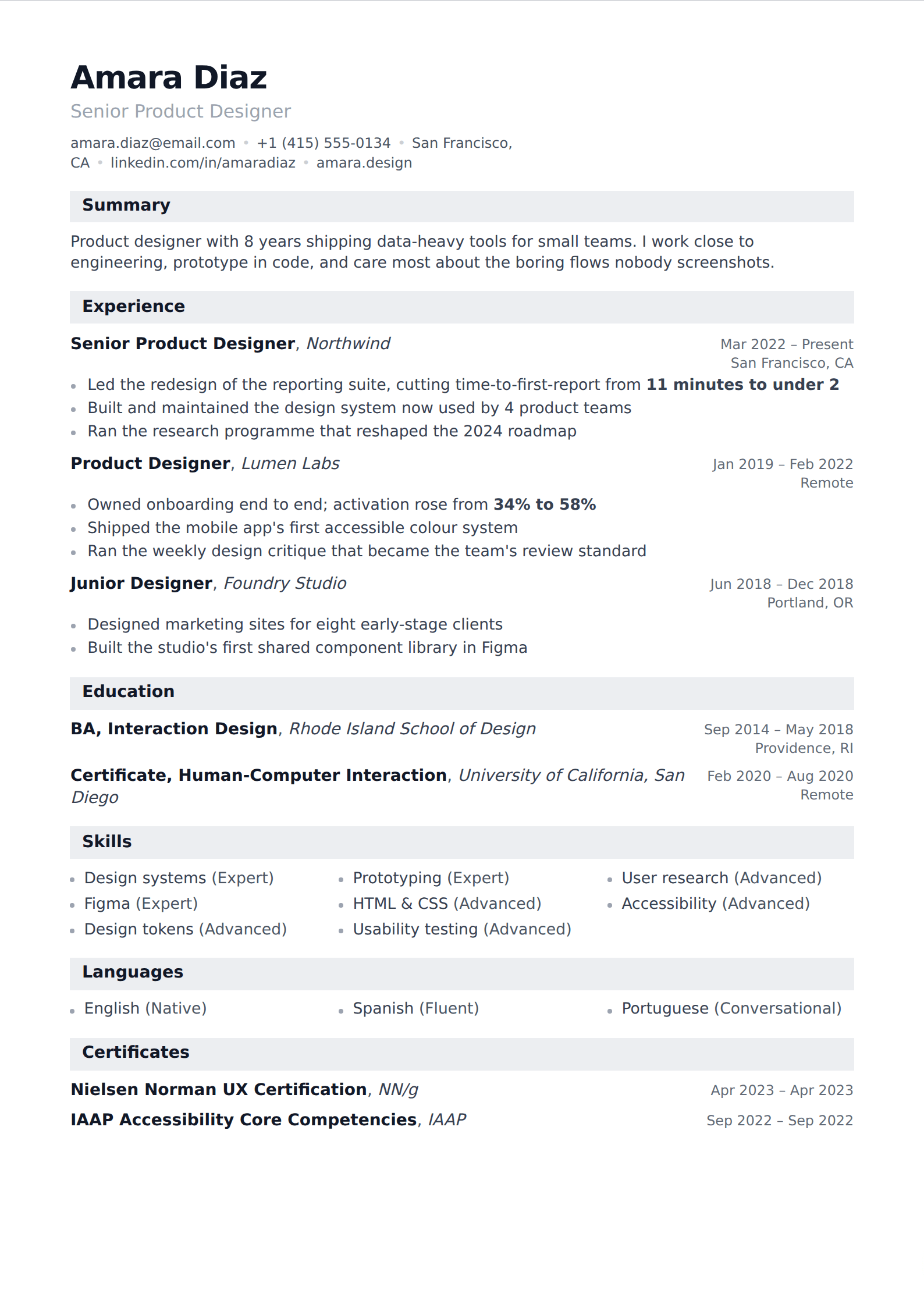 Ballast resume and CV template