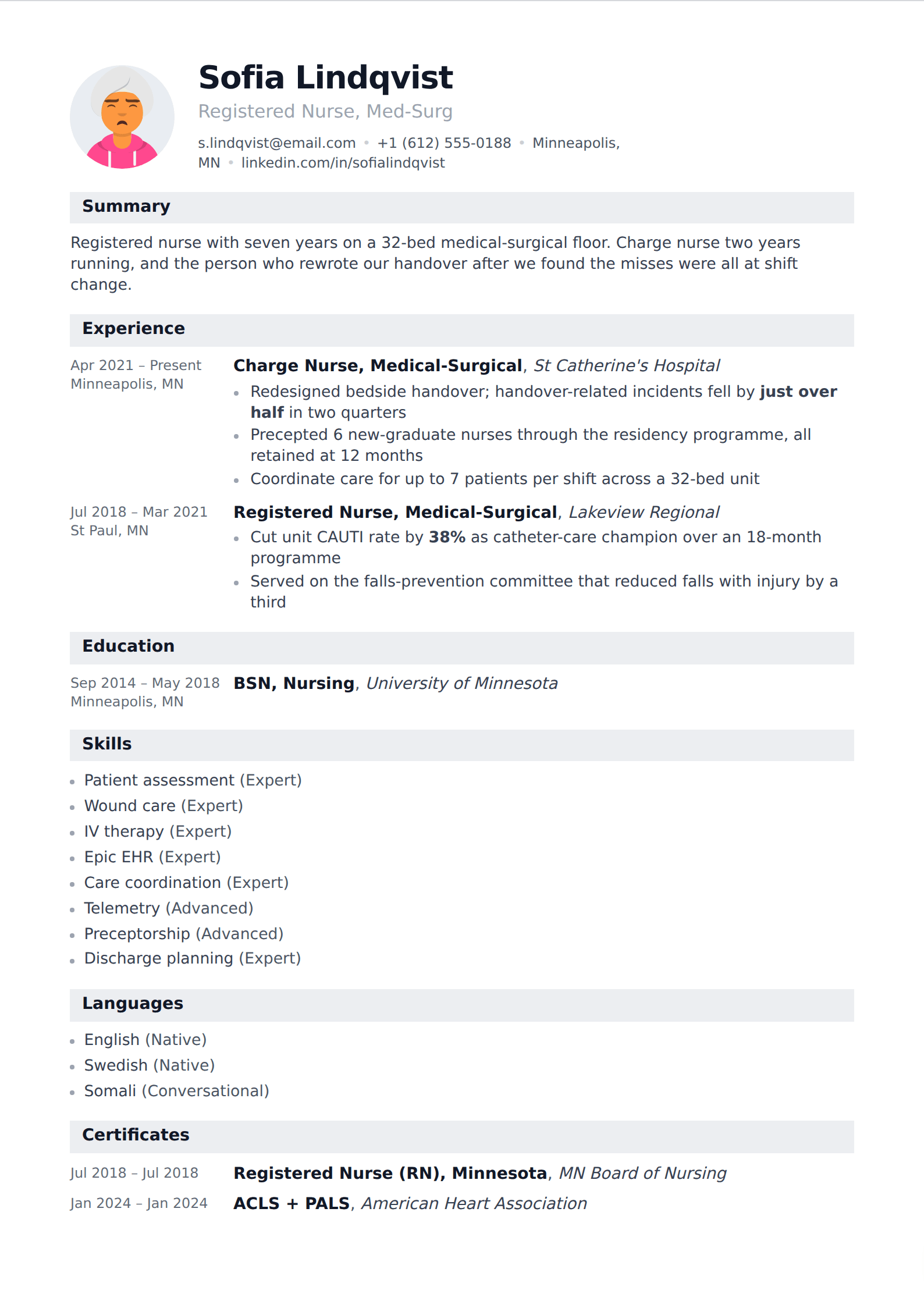 Marble resume and CV template
