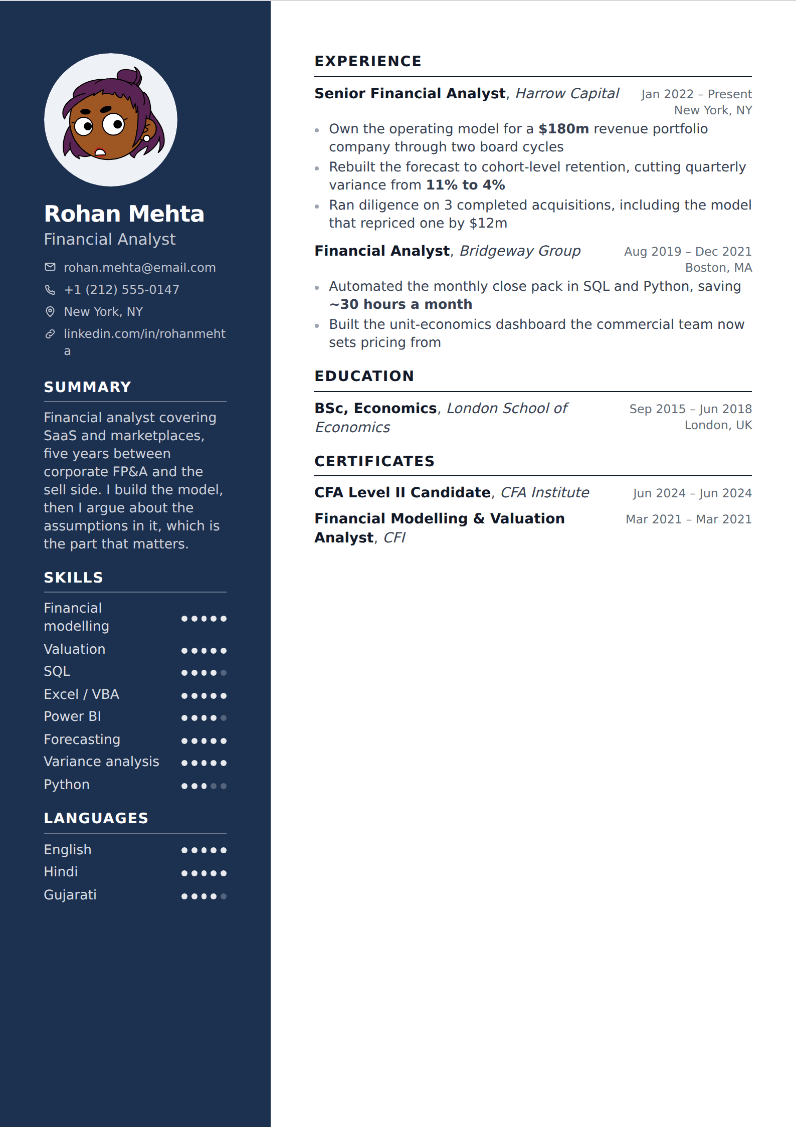 Nautilus resume and CV template